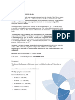 Linear Alkylbenzene (Lab) : Frequency