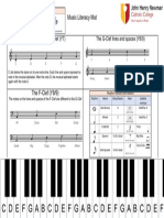 Music Literacy Mat: Middle C and The G-Clef (Y7) The G-Clef Lines and Spaces (Y8/9)