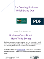 Business Card Design Tips