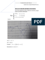 TEMA 3 y 4 - Ejercicios y Aplicaciones de Funciones Definidas Por Partes y Transformaciones de Funciones