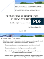 Curvas verticais e propriedades geométricas da parábola