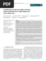 Classification of Facial Peri-Implant Soft Tissue Zucchelli 2019 Col