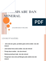 Analisis Abu Dan Mineral
