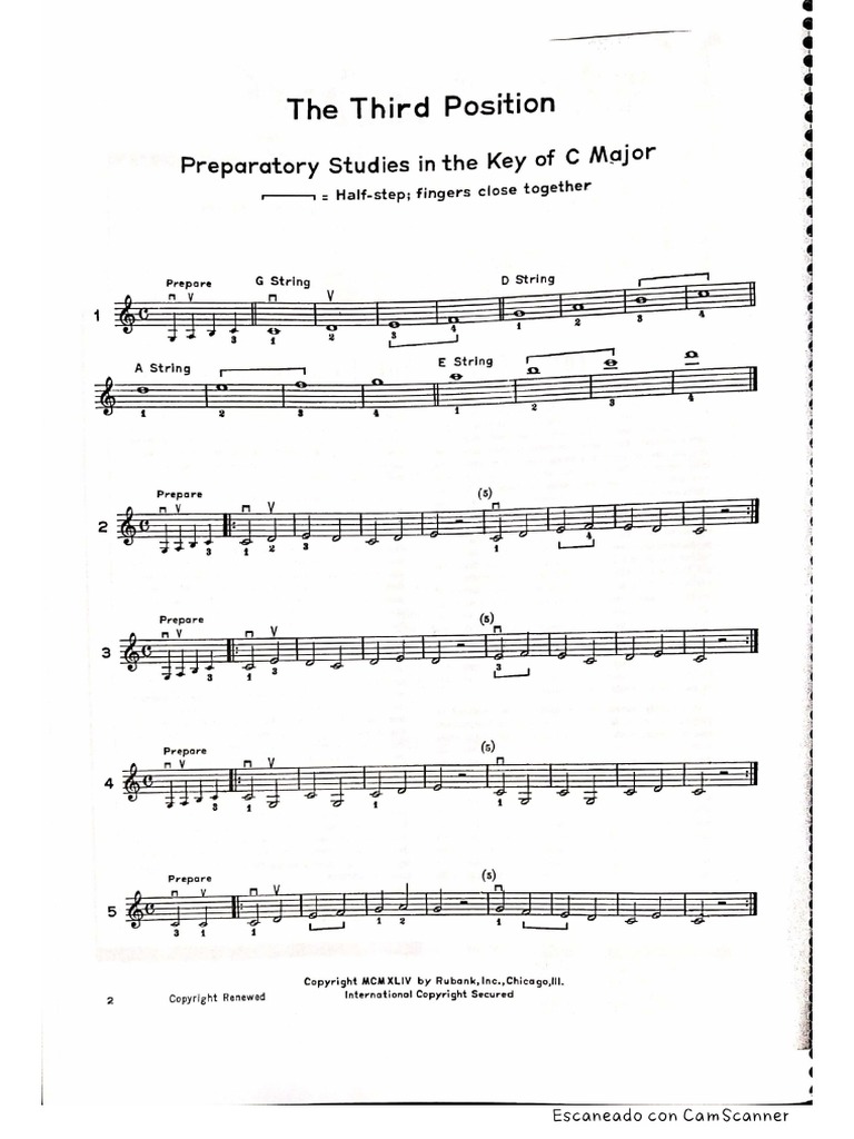 Cambios Posición Violín Harvey S. Whistler PDF