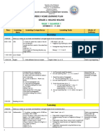 Weekly Home Learning Plan Grade 3-Waling Waling: Week 1 Quarter 1