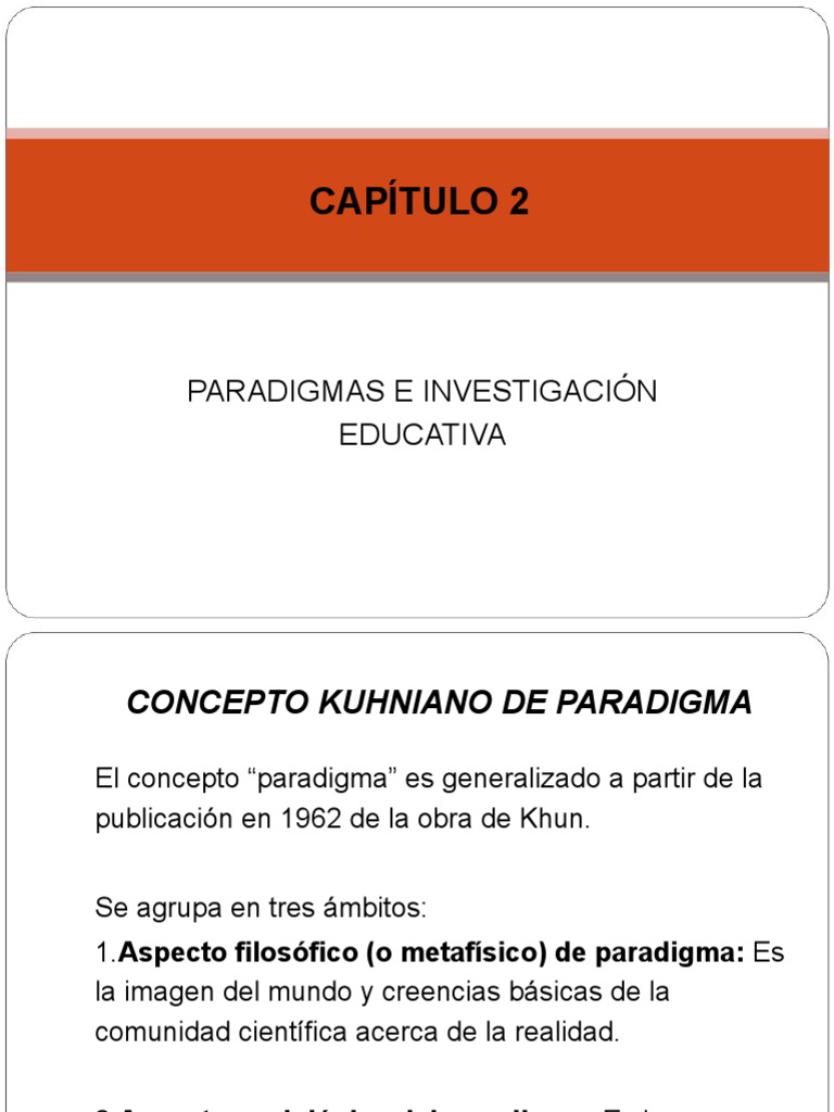 Paradigmas en Investigación Educativa | PDF | Paradigma | Cognición