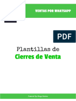 Plantillas de Seguimiento Cierre