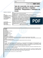 NBR 8890 - Tubo de Concreto Armado de Secao Circular Para Esgoto Sanitario