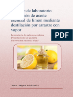 Laboratorio Sintesis de Aceite de Limón