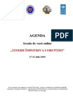 Agenda Scolii de Vara Online 2020