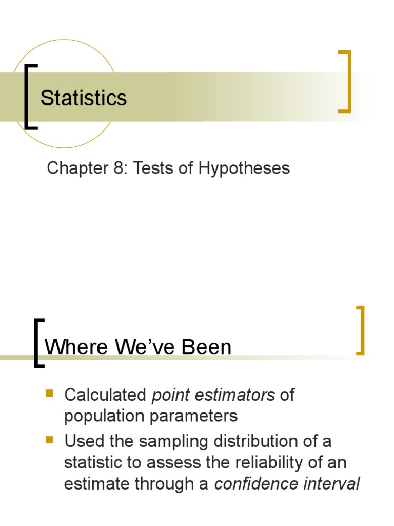 Hypothesis Testing and Parameter Symbols | PDF | Statistical Hypothesis ...