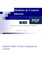 Modelos de Control Interno Magister U Central. COSO Modelo Integrado de Control 6