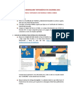 Pasos para Un Desenglobe Topográfico en Colombia 2021