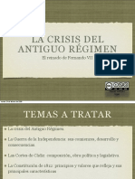 Crisis Del Antiguo Régimen en España Con Fernando Vii