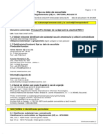 Fi Şa Cu Date de Securitate: SEC ŢIUNEA 1: Identificarea Substanţei/amestecului Şi A Societăţii/întreprinderii