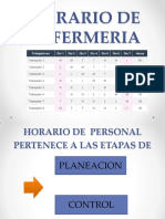 Horario de Personal Enfermeria