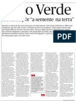 Cabo Verde - Artigo Público Por Maria João Lopes