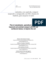 Plan de Enmiendas, Yeso Agrícola, Compost Mejorado y Enriquecido Con EM y Humus de Lombriz, para Mejorar El Suelo