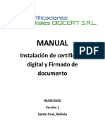Manual P12 - Instalación Del Certificado Digital y Firmado de Documento