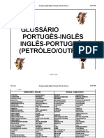Glossário Portugês-Inglês Inglês-Português (Petróleo/Outros)