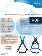 Arnés Multipropósito Dieléctrico 4 Argollas Con Recubrimiento