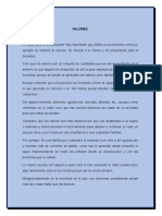 Tarea Valores Objetivos o Subjetivos - Joel Sanchez Benitez