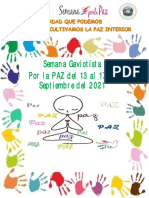 Programación Semana Por La Paz Gaviotas - 2021