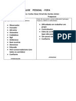 Instrumento Análise Pessoal - Carlos César