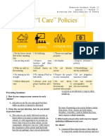 "I Care" Policies: Home SC Hool Communit Y ON Line