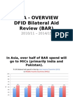 Analysis of DFID spend in Asia