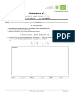UIS Numerical Analysis Homework #3 Solution