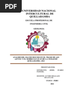 Analisis Del Macizo Rocoso en La Ciudad de Quillabamba Cusco Peru