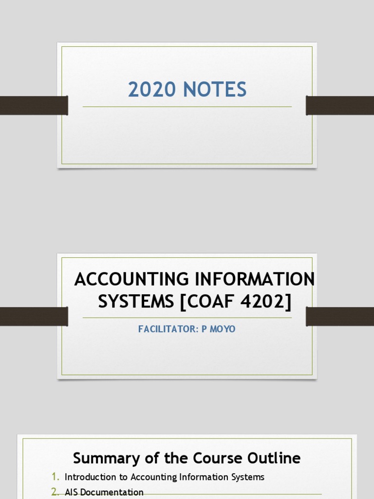 Accounting Information Systems 2020 | PDF | Internal Control | Audit
