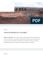 Tipos de minería en Colombia y qué es un título minero