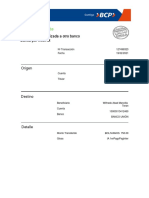 Comprobante TRANSFERENCIA INTERBANCARIA