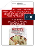 Tercera Convocatoria Ong y Segunda Convocatoria Redes de Ong Fondo Dac