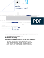 Practice Progression Test 1: Section A: Reading