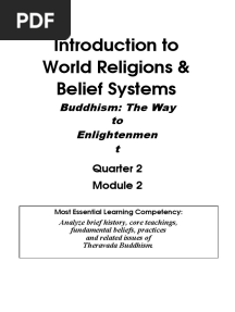 Introduction To World Religions & Belief Systems: Buddhism: The Way To Enlightenmen T