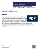 Endothelium-Mediated Coronary Blood Flow Modulation in Humans. Effects of Age, Atherosclerosis, Hypercholesterolemia, and Hypertension