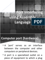 Parallel Port Interfacing Assembly Language Guide