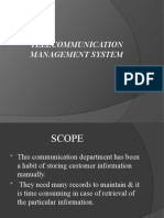 Telecommunication Management System