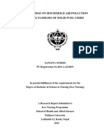 Knowledge On Household Air Pollution Among Families of Solid Fuel Users