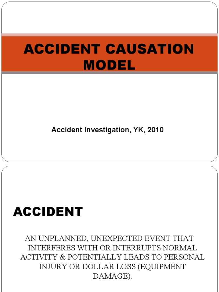 Accident Causation Models Overview | PDF | Risk | Human Factors And ...
