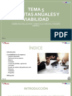 Tema 5 Cuentas Anuales y Viabilidad de La Empresa