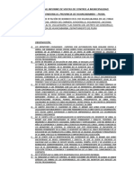 Observaciones Al Informe de Visitas de Control A Municipalidad