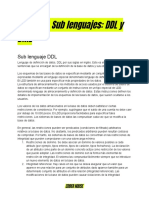 Clase 06 - Sublenguajes - DDL y DML