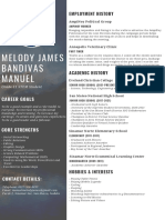 Curriculum Vitae - Melody James Manuel