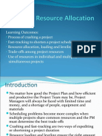 Topic 9 Resource Allocation