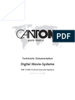 Canton Digital Movie System DM1 + 2 01.2008 Technische Dokumentation