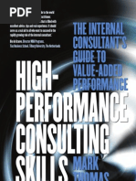Download High Performance Consulting Skills the Internal Consultant 039 s Guide to Value Added Performance1 by mohammed_aly_13 SN52487448 doc pdf